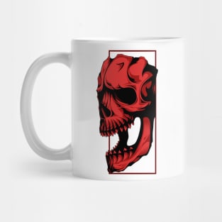 Red Skull Horror Mug